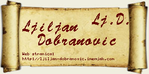 Ljiljan Dobranović vizit kartica